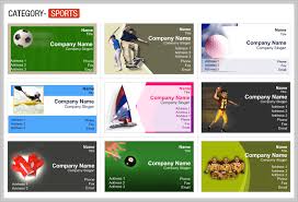 Sports athletic scout simple layout business card. Business Card Sample Choose Samples To Design Business Cards