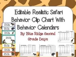 Editable Animal Behavior Chart And Editable Behavior Calendars