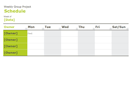 Group Schedule Timetable Template Project Management Templates Invoice Template