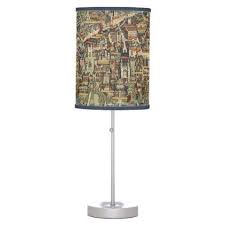 Pictorial Map Of Cambridge England Table Lamp Zazzle Com Pictorial Maps Lamp Home Gifts