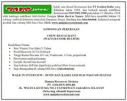 Gaji bekerja di resto solaria. Kumpulan Ilmu Dan Pengetahuan Penting Lowongan Kerja Restoran Solaria