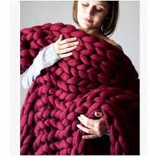 Jun 16, 2021 · spice up your home décor with this unique, textured throw blanket!knit with 363 yards of super bulky yarn and 164 yards of bulky weight yarn using u.s. 39 4 X31 5 Soft Warm Blankets Throws Hand Chunky Knit Blanket Thick Yarn Wool Bulky Bed Spread Throw 7 Colors Walmart Canada