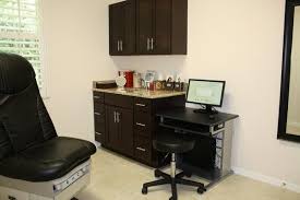 Exam Room Colors Black Cabinets With Orange Marble Sinks Medical Office Decor Medical Office Design Office Remodel