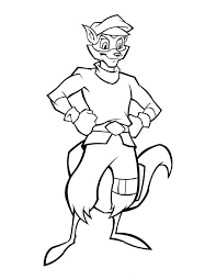 Best sly cooper coloring pages. Prints