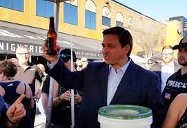 Desantis is profiting while encouraging people to risk their lives. Gov Desantis Signs Bill That Permanently Allows Cocktails To Go