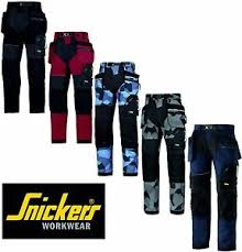 Details About Snickers Work Trousers 6902 Flexiwork With Holster Pockets Cordura Rip Stop