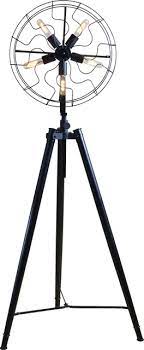 Sleek and inviting, this modern lifestyle floor lamp provides a feminine industrial look to any contemporary environment. 67 T Antique Fan Floor Lamp Tripod Base Metal Five Bulb Fixture Industrial Floor Lamps By Noble Origins Llc Houzz