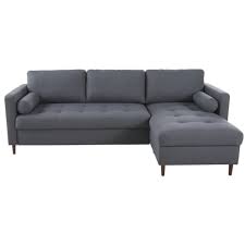 Le confort n'a rien cédé au design, ils sont parfaits pour. Ausziehbares 4 Sitzer Ecksofa Anthrazitgrau Maisons Du Monde