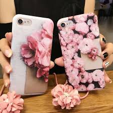 Smart Phone Cases Iphone 6 7 Pink Cute 2 Type Flower Phone Case Case Phone Cases Phone