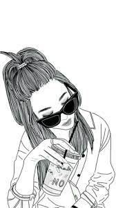Pin On Tumblr Girl Drawing Wallpaper For Girls