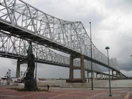 Twin cantilever bridges that carry u.s. Bridgehunter Com Crescent City Connection Bridge