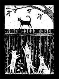Black And White Linoleum Print Illustration Friday Opinion Black And White Woodcuts Prints Linocut Prints Linocut Art