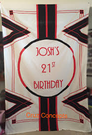 Birthday Banner Background Black And White 21st Birthday Banner Backdrop Background Red White Black Party Theme Decor Art Deco Design Banner Backdrop 21st Birthday Banner Backdrops Backgrounds