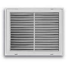 22 5/8w x 22 5/8h for 20x20 duct opening 1,013 $55 98 20 X 25 Fixed Bar Return Air Filter Grille White East Coast Metal Distributors