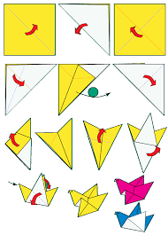 Siguiendo las instrucciones que hemos. Como Hacer Pajaritos De Papel Manualidades