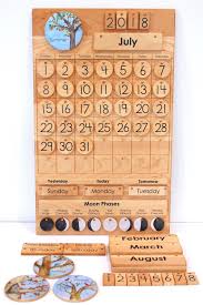 Classroom Size Calendar Wooden Perpetual Calendar Moon Phases In 2020 Kalender Houten Speelgoed Lasersnijden