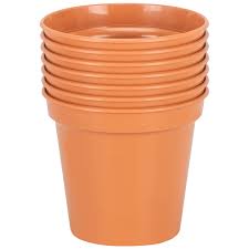 Kitchen / indoor compost bins. Pack Of 7 10cm Plant Pots
