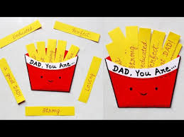 Maybe you would like to learn more about one of these? Father S Day Card For Kids French Fries Card For Kids Cute Father S Day Card Handmade C Diy Birthday Cards For Dad Birthday Cards For Mom Father Birthday Cards