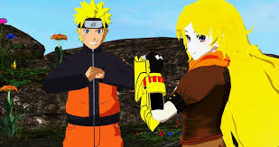 Naruto And Yang 3 By Https Blueblazing36 Deviantart Com On Deviantart Naruto Rwby Naruto Uzumaki