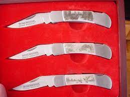 Xyj knife yangjiang 6 pieces 3cr13 stainless steel knife. Winchester 2007 3 Knives Wildlife Series Pocket For Sale At Gunauction Com 8969276