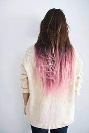 If the thought of lightening your own. Brown Hair With Pink Tips Hair Styles Pink Ombre Hair Dip Dye Hair