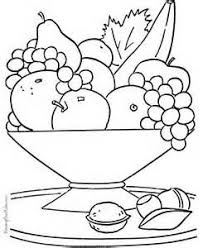 Fruit Bowl Still Life Yahoo Image Search Results Fruit Coloring Pages Food Coloring Pages Coloring Pictures