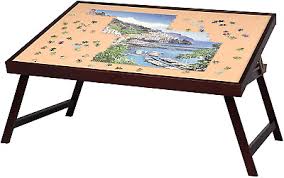 Order the folding puzzle table for jigsaw puzzle enthusiasts that sets up quickly to provide an ideal assembling surface. Lavievert Wooden Jigsaw Puzzle Table Large Portable Folding Tilting Table 151 94 Picclick