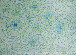 Great Early Finisher Project Students Begin By Dripping Watercolour Paint In A Random Pattern On Their Paper Line Drawing Principles Of Art Coloured Pencils