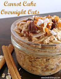 Easy Carrot Cake Overnight Oats Lemons Zest Overnight Oats Recipe Oats Recipes Breakfast Food