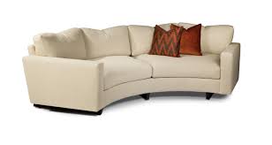 Classic comfort curved sectional in milan vanilla two sectional semicircular couch. Curved Clip Sofa