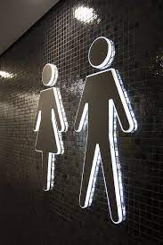 Illuminated Toilet Signs Signage Signs Illuminated Signage Signage Display