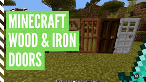 Now to open the iron door, you will need to use or pull the lever down. How To Make A Door In Minecraft Iron Wood Door Recipes