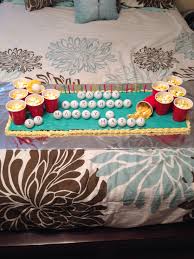 Homemade Beer Pong Birthday Cake By Maeghan Nicole Insta Maenicole Guys 21st Birthday 22nd Birthday Cakes Birthday Cakes For Men