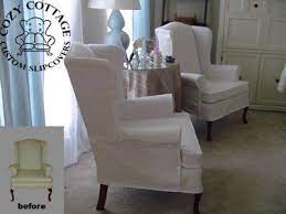 slip cover wingback chair slipcovers for chairs stylish living room comfy living room furniture