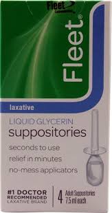 How does a suppository work for fever? Fleet Laxative Liquid Glycerin Suppositories 4 Suppositories Vitacost