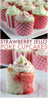 Strawberry Jello Poke Cupcakes Persnickety Plates Cupcake Recipes Pear And Almond Cake Savoury Cake