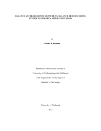 Image result for Balance Error Scoring System