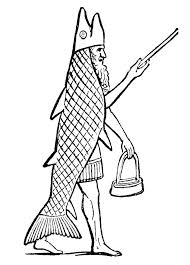 Amazon.com: Mythology Oannes (Dagon) Nassyrian-Babylonian God Poster Print by (18 x 24): Posters & Prints