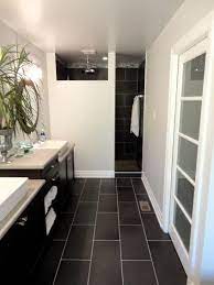 My Master Bathroom Modern Budget Friendly Master Bathroom Modern Black Bathroom Black Floor Tiles