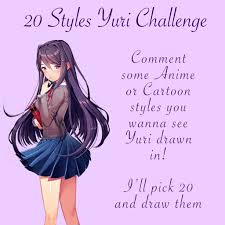 20 Styles Yuri Challenge! (Yeah I'm kinda late to this but who cares) :  r DDLC