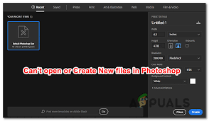 Learn how to open your image in photoshop using s. How To Fix Photoshop Being Unable To Create New Files Or Open Existing Ones Appuals Com
