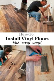Installing Vinyl Floors A Do It Yourself Guide The Honeycomb Home Vinyl Flooring Diy Flooring Installing Vinyl Plank Flooring