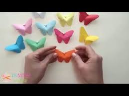 Belajar buat origami rama rama mudah. Cara Buat Rama Rama Daripada Kertas Youtube