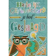Dat je niet geslaagd bent zegt niets over je talenten en kwaliteiten. Hartelijk Gefeliciteerd Je Bent Geslaagd Wenskaarten Groothandel Poskaart