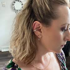 Goth Earrings. Cartilage Safety Pin. Rose GOLD Safety Pin Earrings . Nickel  Free . Cecile Stewart Jewelry Etsy