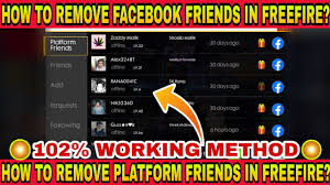 Here is finally garena free fire hack generator! How To Remove Platform Facebook Friends In Freefire Full Details 102 Working Method Youtube
