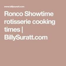 ronco showtime rotisserie cooking times billysuratt com in