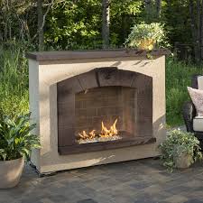 Browse a wide selection of outdoor fireplace kits on houzz, including gas and wood burning options in stone of course! The Outdoor Greatroom Company Stone Arch 63 Inch Freestanding Propane Gas Outdoor Fireplace Safp 1224 Bbqguys