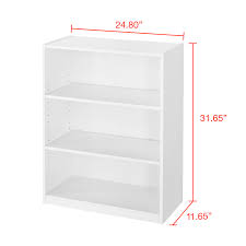 Mainstays 31 3 Shelf Bookcase Black Walmart Com Walmart Com