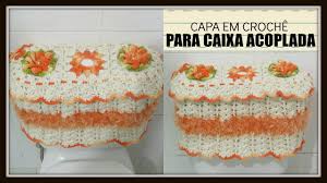 Capa De Crochê Para Caixa Acoplada De Banheiro Capa Em Croche Para Caixa Acoplada Crochet Videos Crochet Accessories Crochet Crafts